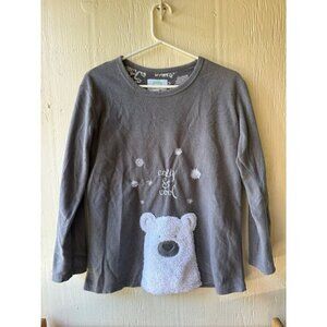 Cozy critters women’s size, small polar bear pajama shirt